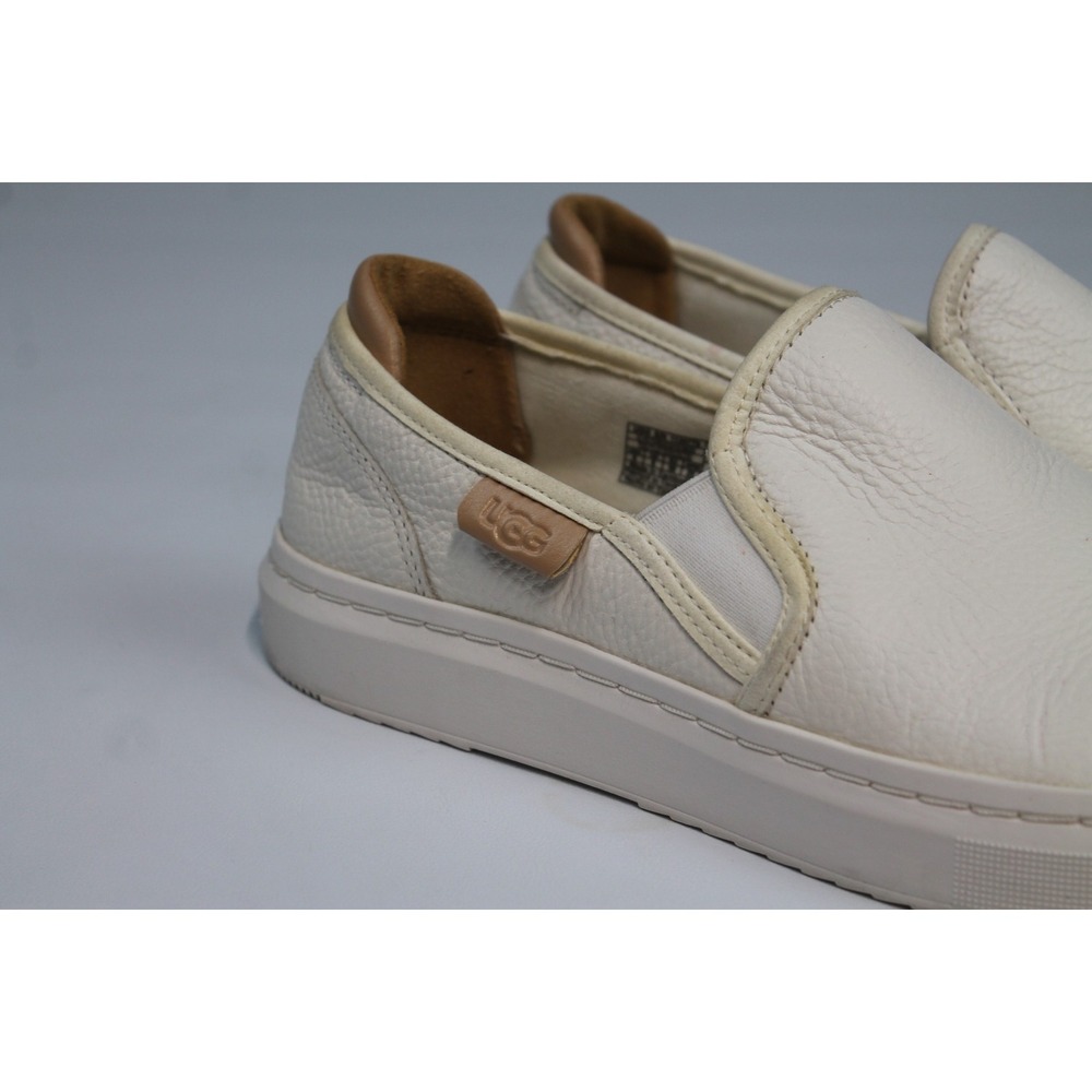 UGG Cahlvan Women's White Leather Comfort Slip-On Casual Shoes US 8 - Picture 2 of 8